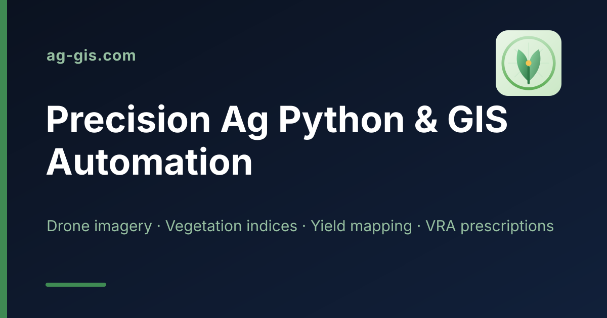Drone Imagery Processing & Vegetation Index Workflows — ag-gis